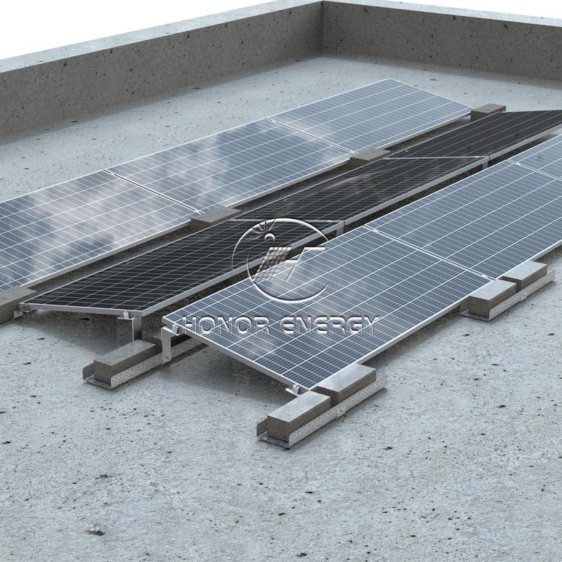 Aluminium Ballasted Solar Flat Roof Mount
