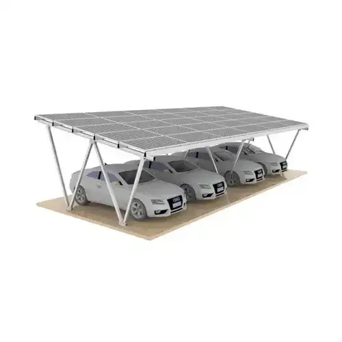 Aluminium Vandtæt W Type Solar Carport Montering