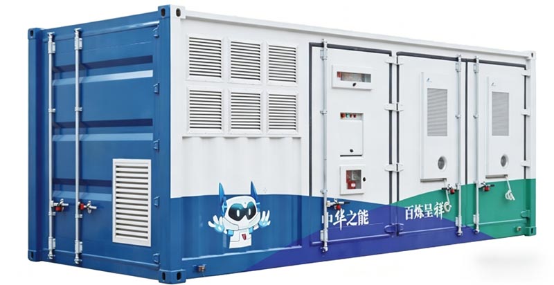 Integreret container energilagringssystem