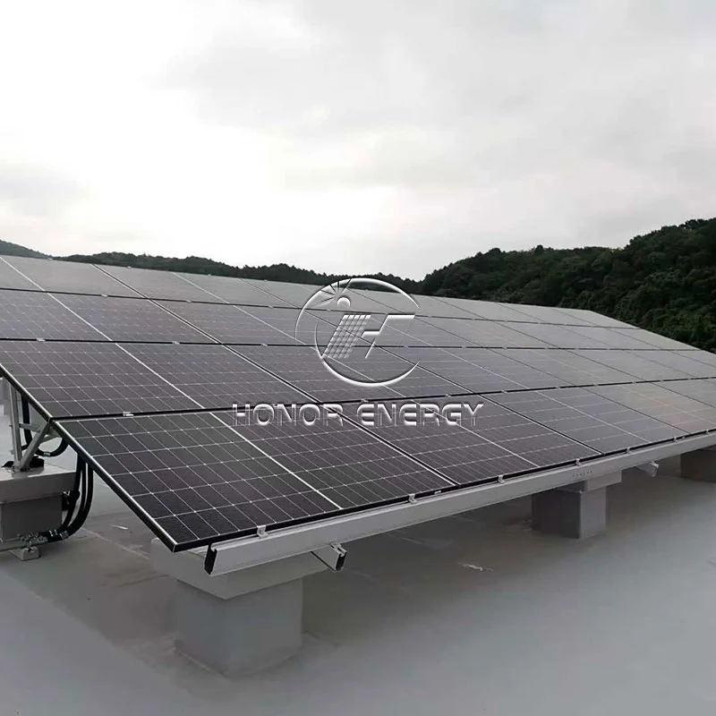 Solar fladt tagmontering