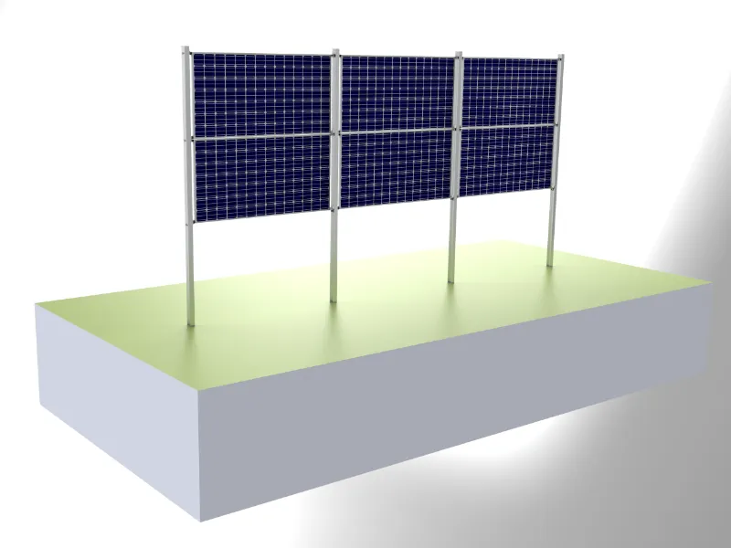 Lodret Solar Carbon Steel Montering